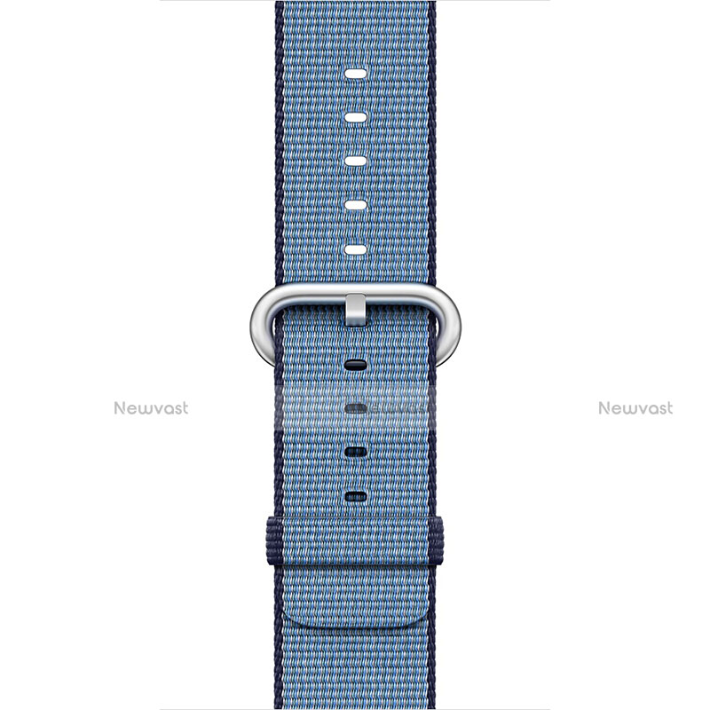 Fabric Bracelet Band Strap for Apple iWatch 4 44mm Blue