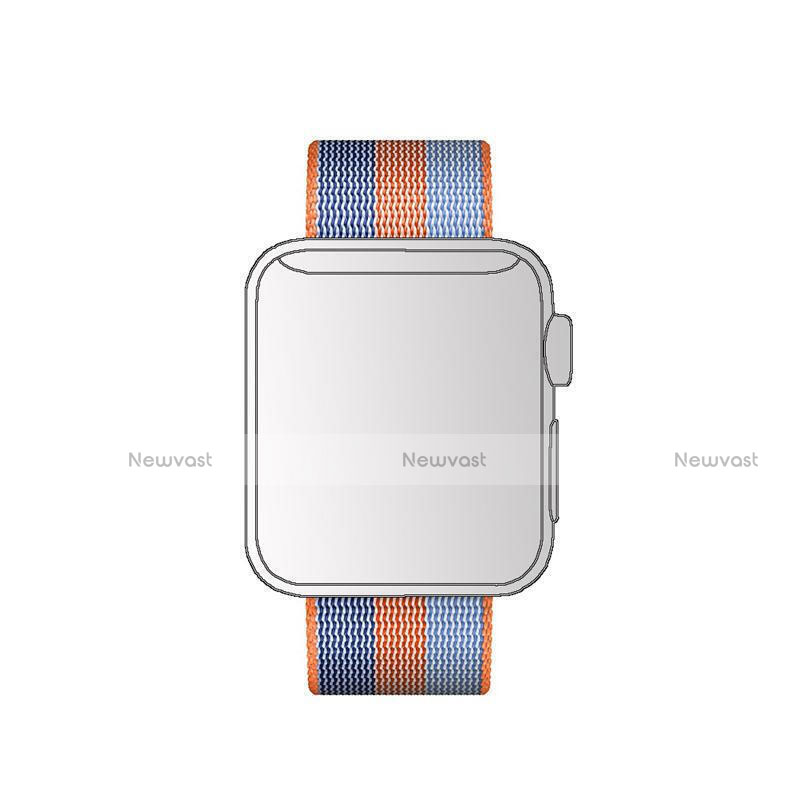 Fabric Bracelet Band Strap for Apple iWatch 42mm Orange