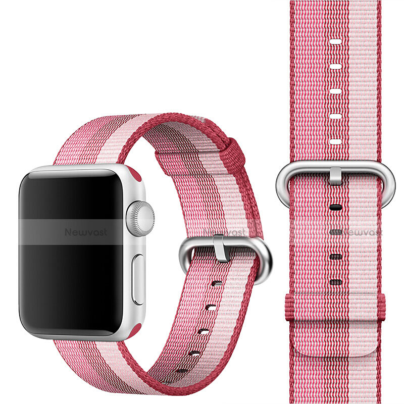 Fabric Bracelet Band Strap for Apple iWatch 5 40mm Pink