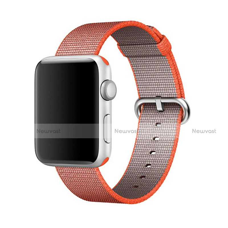 Fabric Strap Bracelet Band for Apple iWatch 3 38mm Orange