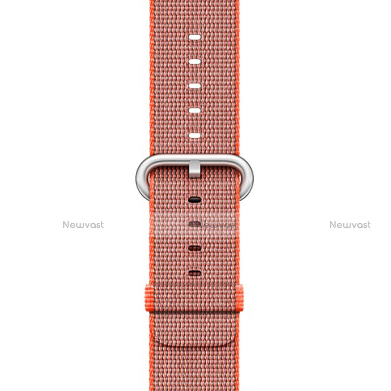 Fabric Strap Bracelet Band for Apple iWatch 38mm Orange