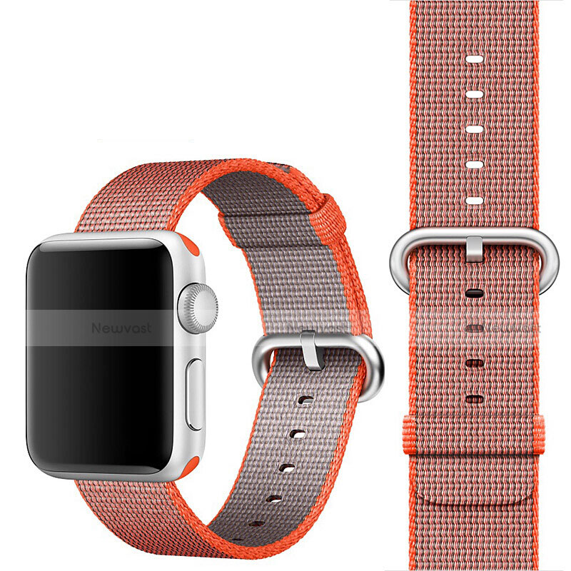 Fabric Strap Bracelet Band for Apple iWatch 4 40mm Orange