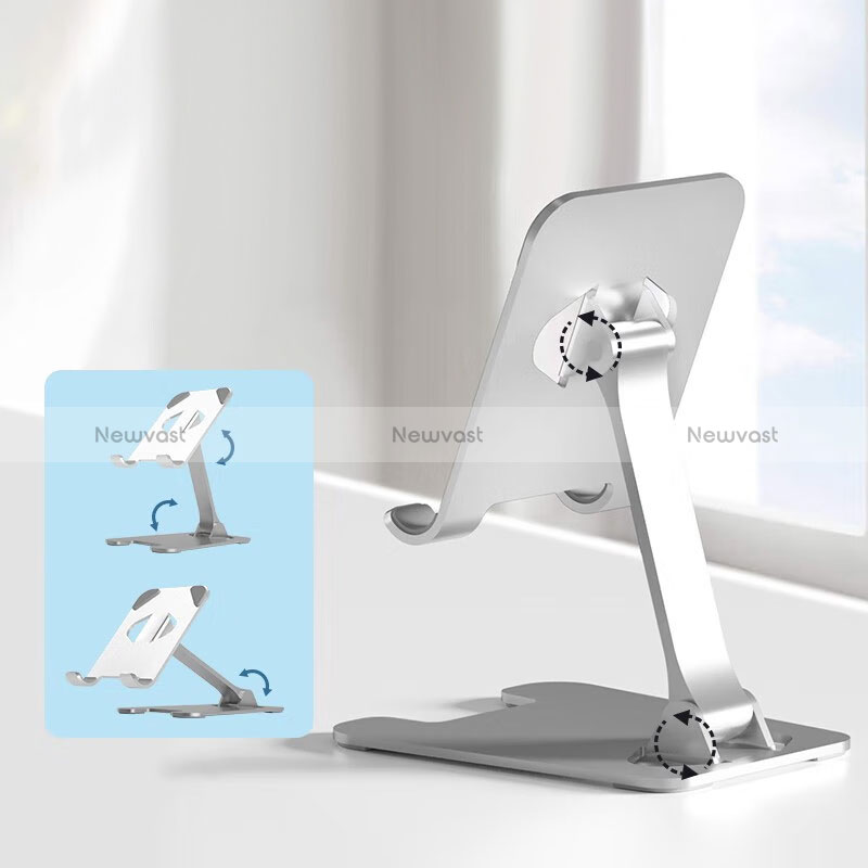 Flexible Tablet Stand Mount Holder Universal D01 for Apple iPad 10.2 (2019) Silver