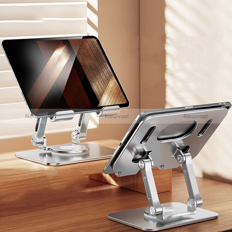 Flexible Tablet Stand Mount Holder Universal D08 for Apple iPad 10.2 (2019) Silver