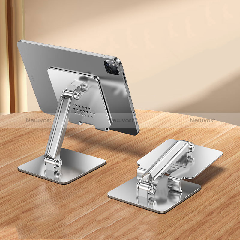 Flexible Tablet Stand Mount Holder Universal F01 for Apple iPad Pro 12.9 2022 Silver