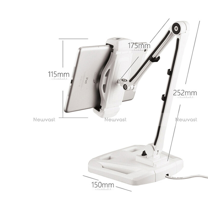 Flexible Tablet Stand Mount Holder Universal H07 for Huawei MediaPad T3 8.0 KOB-W09 KOB-L09 White