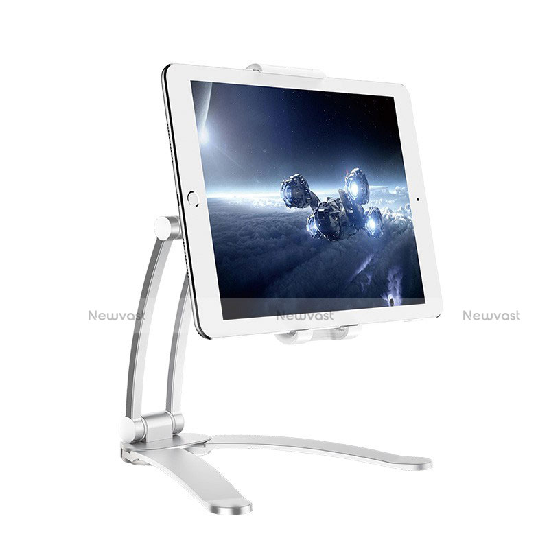 Flexible Tablet Stand Mount Holder Universal K05 for Samsung Galaxy Tab E 9.6 T560 T561 Silver