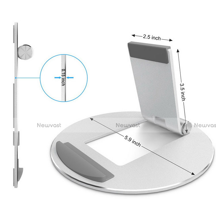 Flexible Tablet Stand Mount Holder Universal K16 for Samsung Galaxy Tab A 8.0 SM-T350 T351 Silver