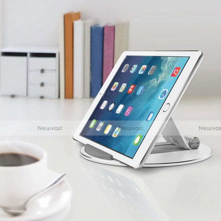 Flexible Tablet Stand Mount Holder Universal K16 for Samsung Galaxy Tab S 10.5 SM-T800 Silver
