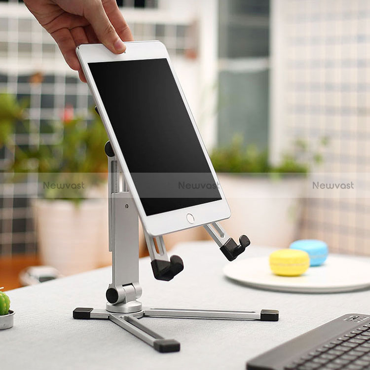 Flexible Tablet Stand Mount Holder Universal K19 for Apple iPad 10.2 (2019) Silver