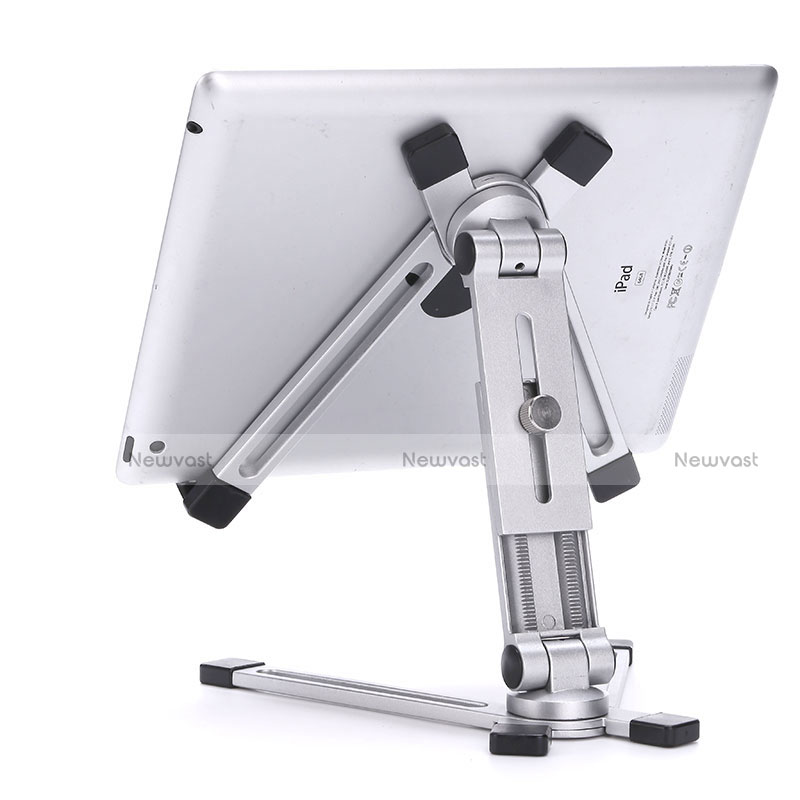 Flexible Tablet Stand Mount Holder Universal K19 for Apple iPad 4 Silver