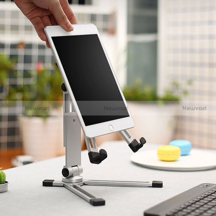 Flexible Tablet Stand Mount Holder Universal K19 for Apple iPad Pro 12.9 (2021) Silver