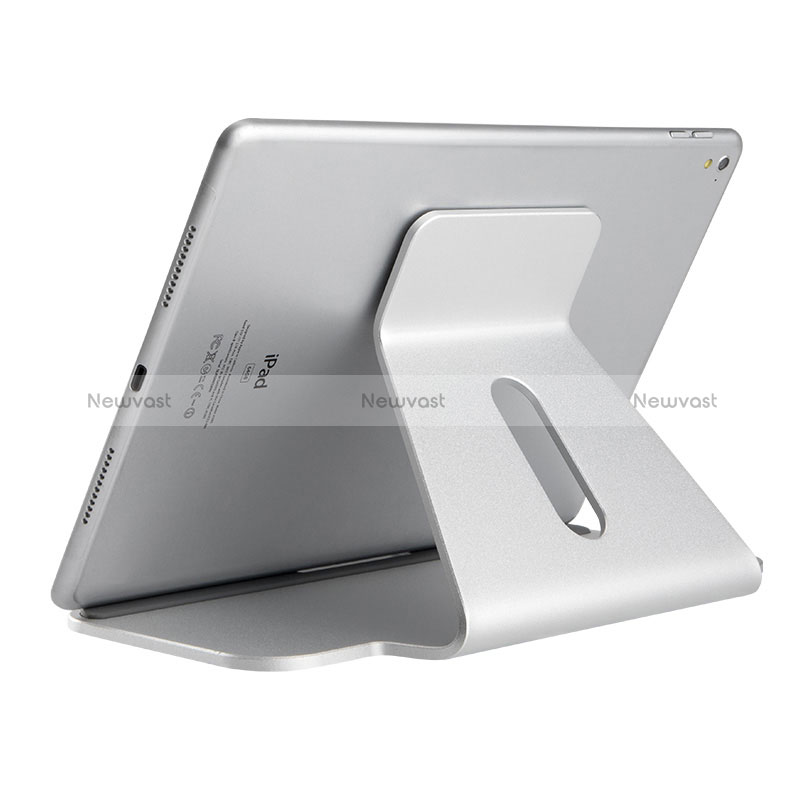 Flexible Tablet Stand Mount Holder Universal K21 for Apple iPad 10.2 (2019) Silver