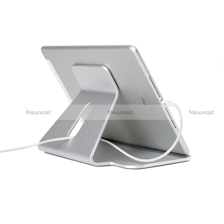 Flexible Tablet Stand Mount Holder Universal K21 for Apple iPad 10.2 (2019) Silver