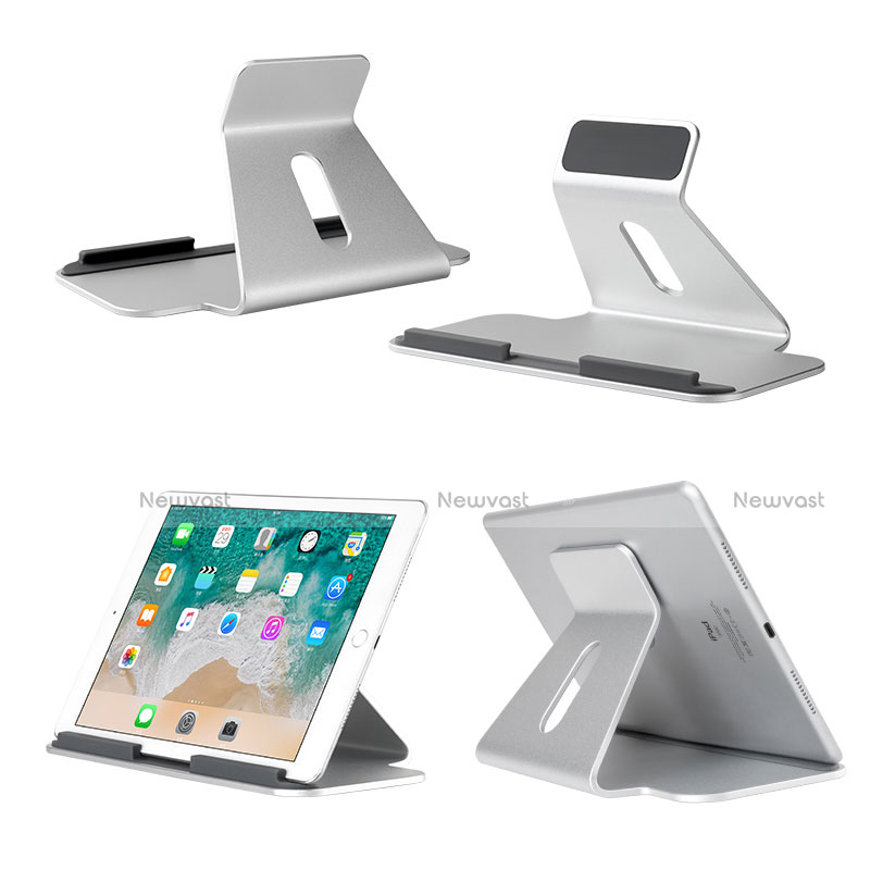 Flexible Tablet Stand Mount Holder Universal K21 for Apple iPad Air 4 10.9 (2020) Silver