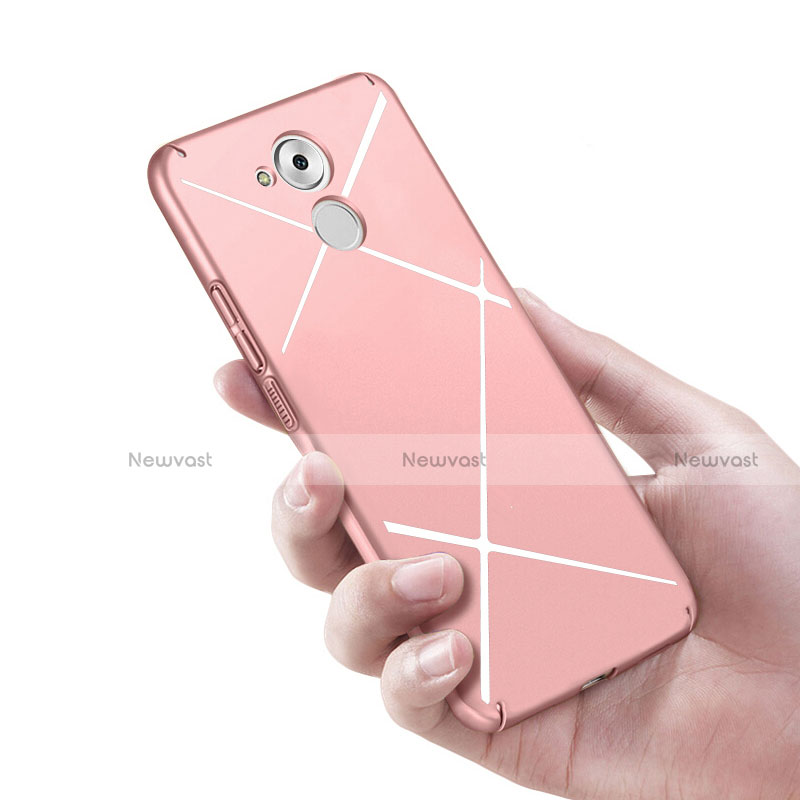 Hard Rigid Plastic Case Line Cover for Huawei Enjoy 6S Rose Gold