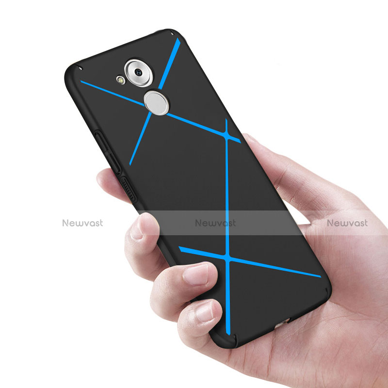 Hard Rigid Plastic Case Line Cover for Huawei Honor 6C Black