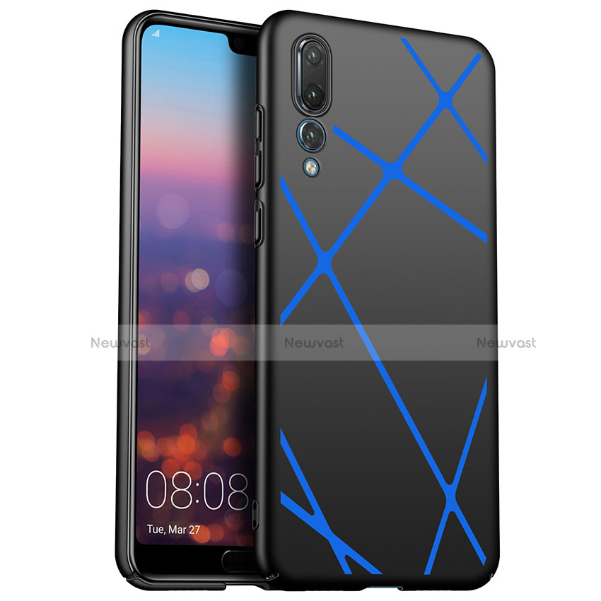 Hard Rigid Plastic Case Line Cover for Huawei P20 Pro Black