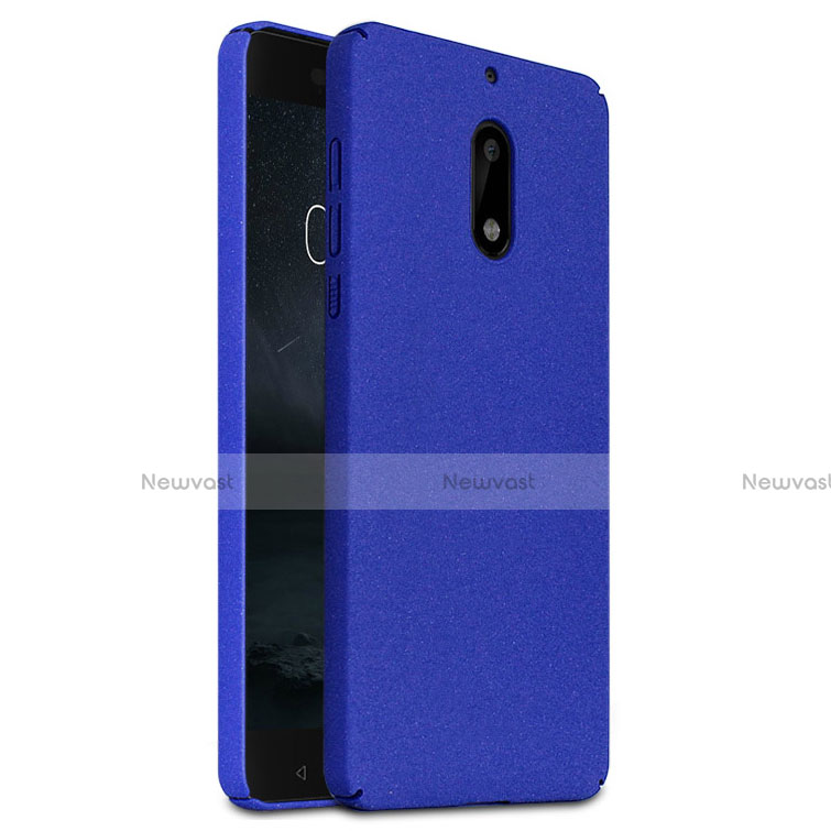 Hard Rigid Plastic Case Quicksand Cover for Nokia 6 Blue