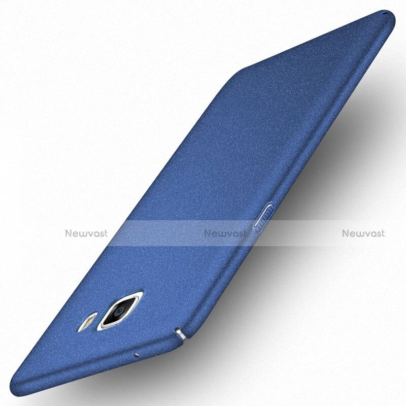 Hard Rigid Plastic Case Quicksand Cover for Samsung Galaxy C9 Pro C9000 Blue