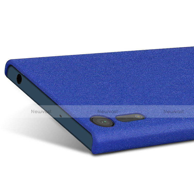 Hard Rigid Plastic Case Quicksand Cover for Sony Xperia XZ Blue