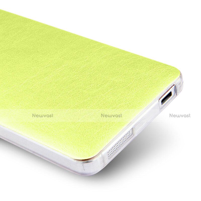 Hard Rigid Plastic Leather Snap On Case for Xiaomi Mi 4 LTE Green