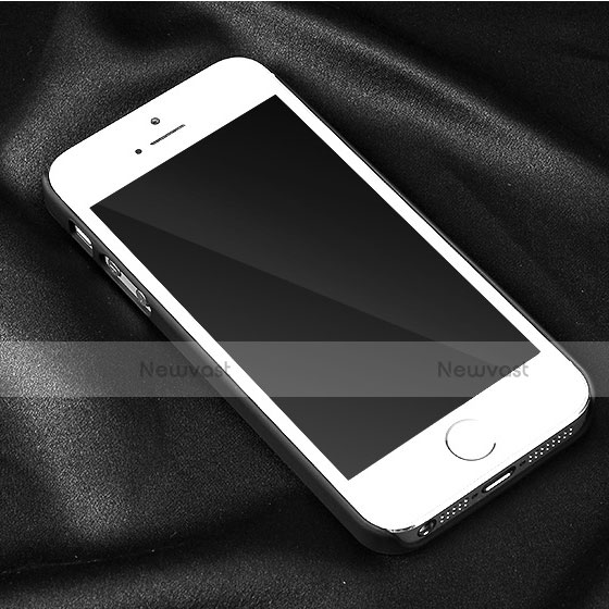 Hard Rigid Plastic Matte Finish Back Cover for Apple iPhone 5 Black