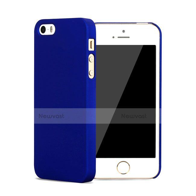 Hard Rigid Plastic Matte Finish Back Cover for Apple iPhone 5 Blue