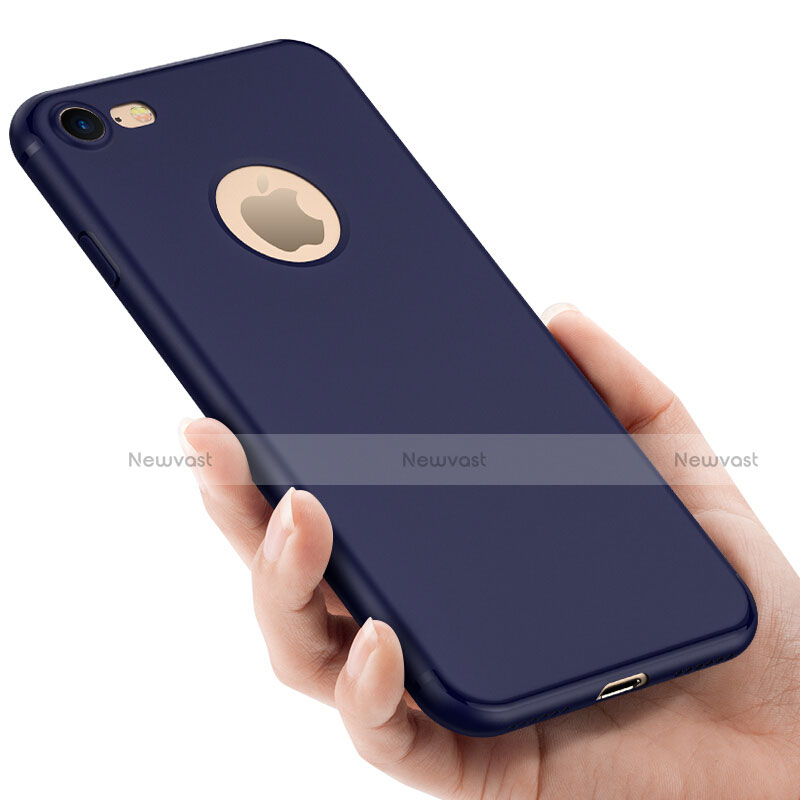 Hard Rigid Plastic Matte Finish Back Cover for Apple iPhone 7 Blue