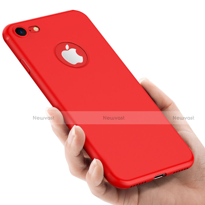 Hard Rigid Plastic Matte Finish Back Cover for Apple iPhone 7 Red