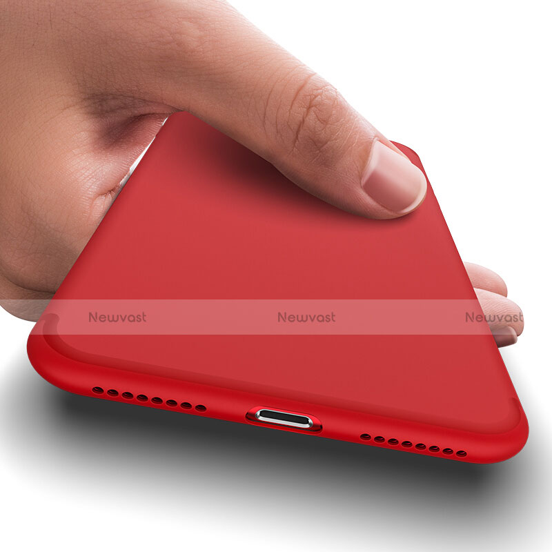 Hard Rigid Plastic Matte Finish Back Cover for Apple iPhone 7 Red