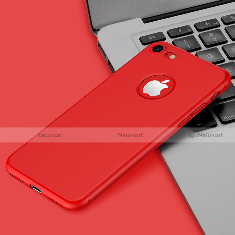 Hard Rigid Plastic Matte Finish Back Cover for Apple iPhone 7 Red