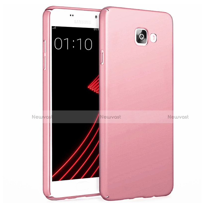 Hard Rigid Plastic Matte Finish Back Cover for Samsung Galaxy A7 (2017) A720F Rose Gold