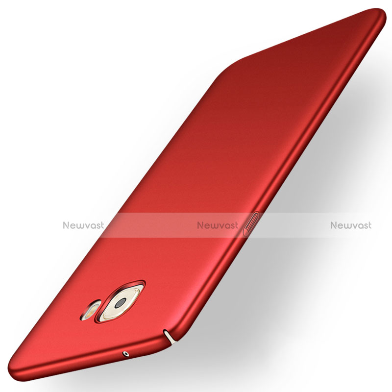 Hard Rigid Plastic Matte Finish Back Cover for Samsung Galaxy C9 Pro C9000 Red