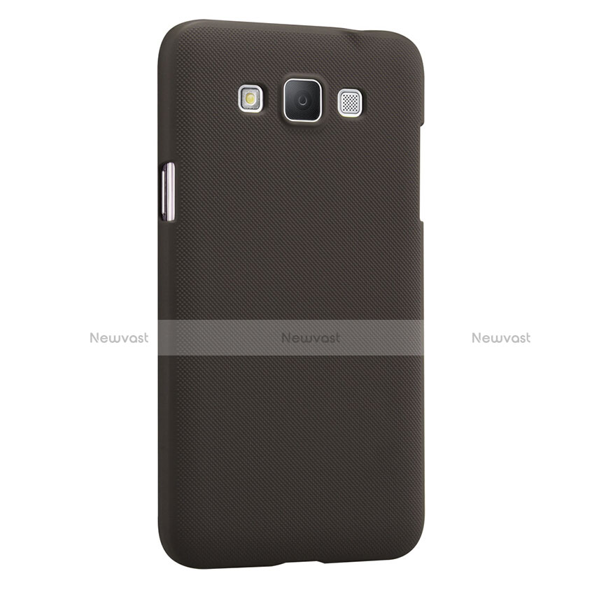 Hard Rigid Plastic Matte Finish Back Cover for Samsung Galaxy Grand Max SM-G720 Brown