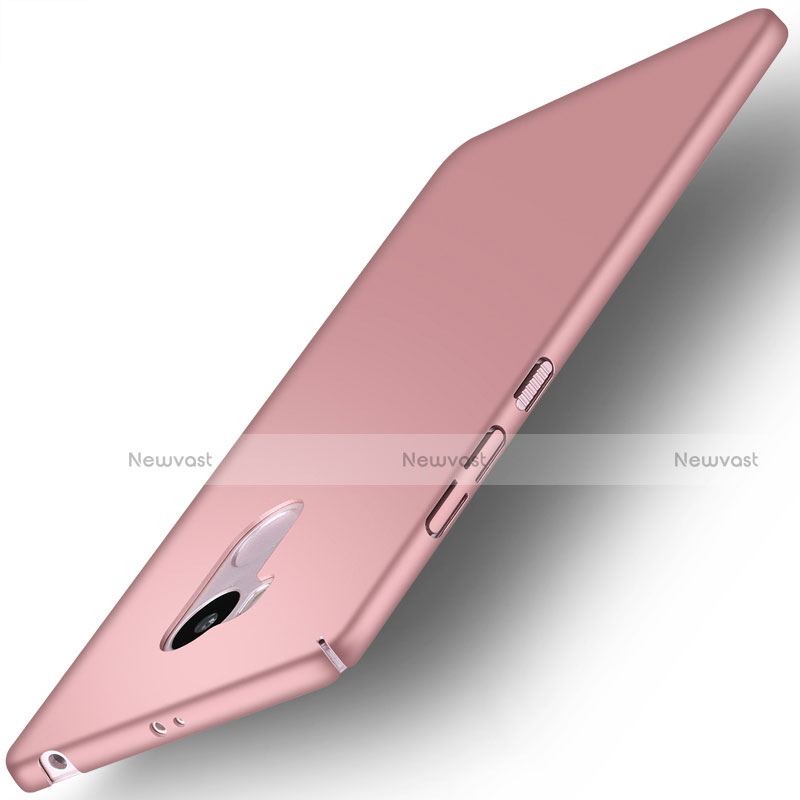 Hard Rigid Plastic Matte Finish Back Cover for Xiaomi Redmi 4 Prime High Edition Rose Gold