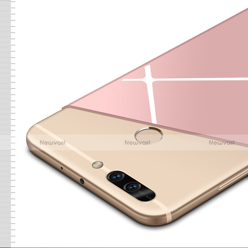 Hard Rigid Plastic Matte Finish Back Cover Line for Huawei Honor V9 Rose Gold