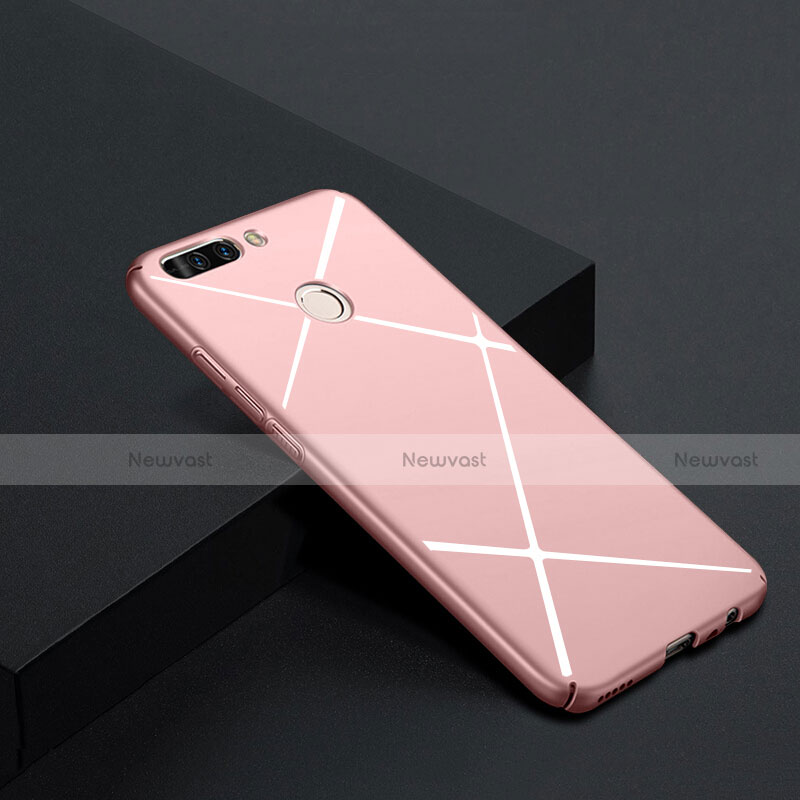 Hard Rigid Plastic Matte Finish Back Cover Line for Huawei Honor V9 Rose Gold