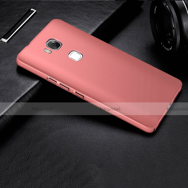 Hard Rigid Plastic Matte Finish Back Cover M01 for Huawei Honor 5X Rose Gold