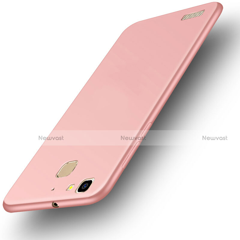 Hard Rigid Plastic Matte Finish Back Cover M01 for Huawei P8 Lite Smart Rose Gold