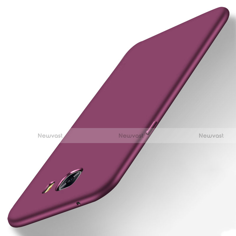 Hard Rigid Plastic Matte Finish Back Cover M01 for Samsung Galaxy C9 Pro C9000 Purple