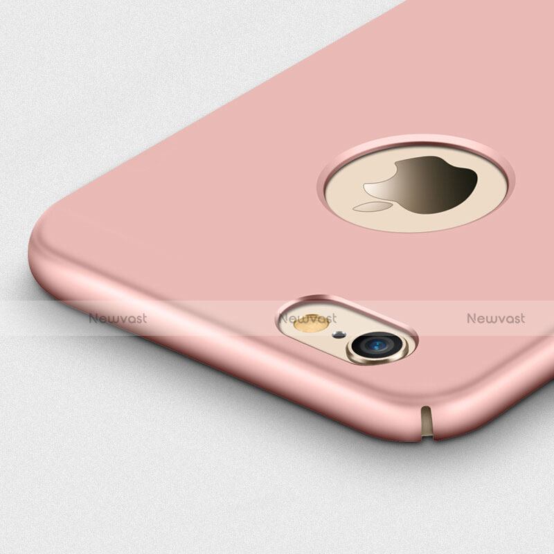 Hard Rigid Plastic Matte Finish Back Cover with Finger Ring Stand for Apple iPhone 6 Pink