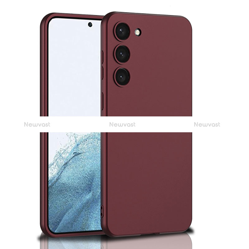 Hard Rigid Plastic Matte Finish Case Back Cover AC1 for Samsung Galaxy S21 Plus 5G Red