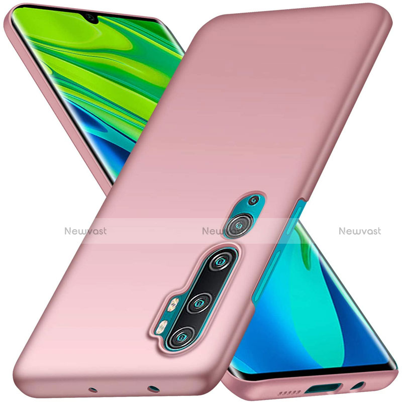 Hard Rigid Plastic Matte Finish Case Back Cover D01 for Xiaomi Mi Note 10 Pro Rose Gold