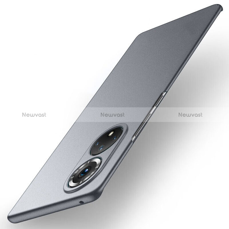 Hard Rigid Plastic Matte Finish Case Back Cover for Huawei Honor 50 5G Gray