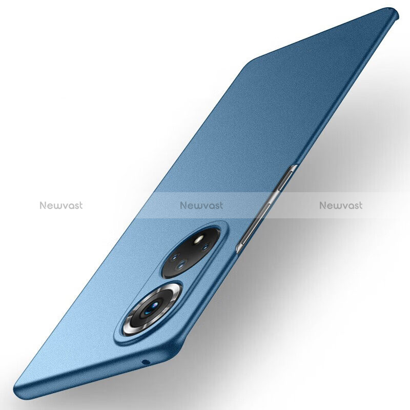 Hard Rigid Plastic Matte Finish Case Back Cover for Huawei Honor 50 Pro 5G Blue