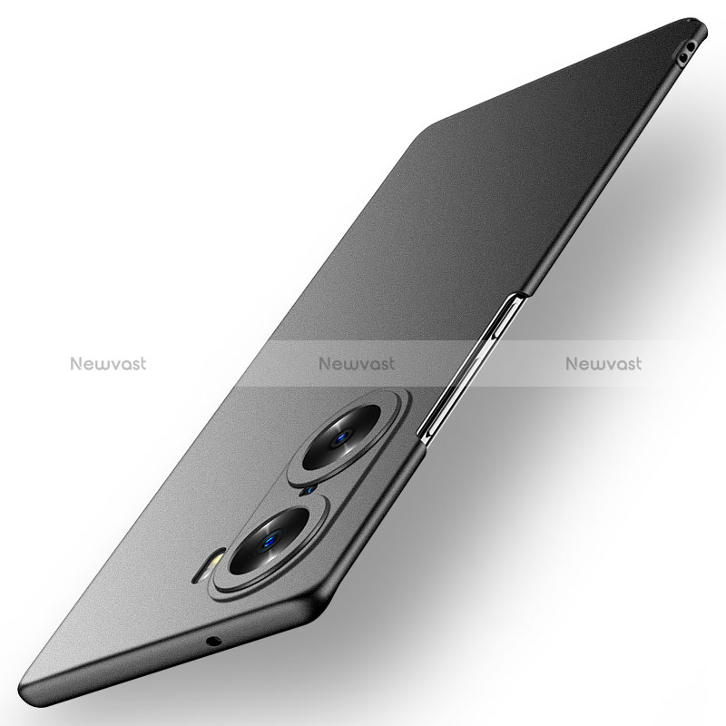 Hard Rigid Plastic Matte Finish Case Back Cover for Huawei Honor 60 5G Black