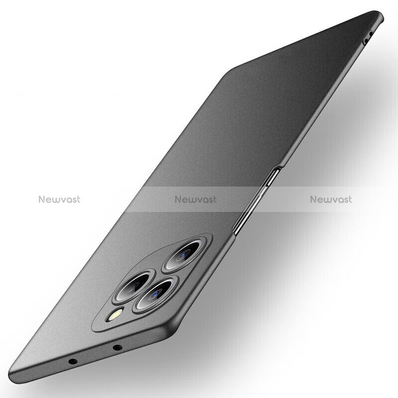 Hard Rigid Plastic Matte Finish Case Back Cover for Huawei Honor 60 SE 5G Black