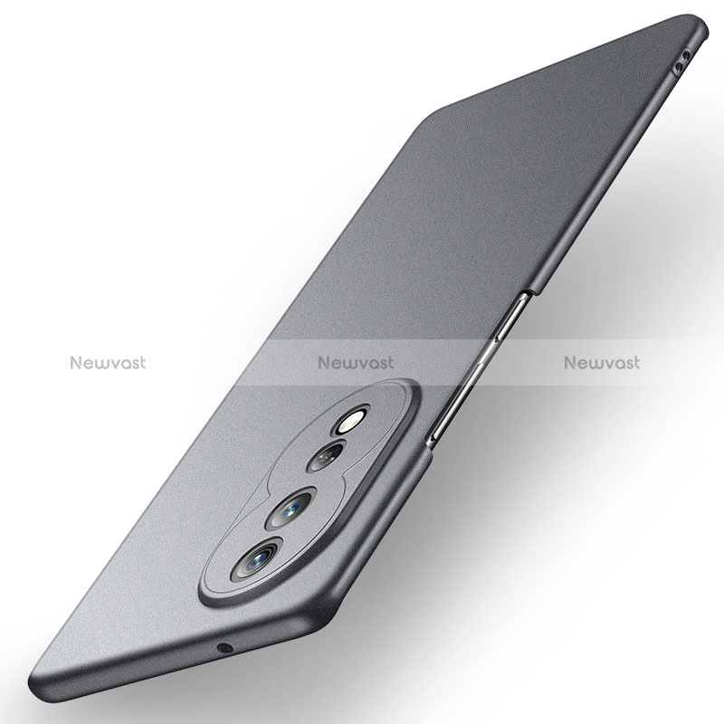 Hard Rigid Plastic Matte Finish Case Back Cover for Huawei Honor 80 5G Gray