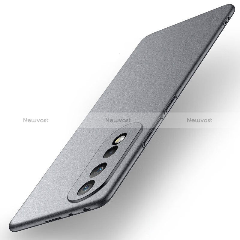 Hard Rigid Plastic Matte Finish Case Back Cover for Huawei Honor 80 Pro 5G Gray